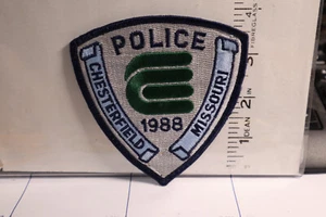 police patch   CHESTERFIELD POLICE MISSOURI - Picture 1 of 1