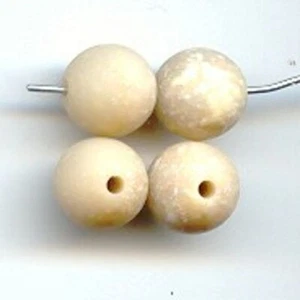 36 VINTAGE GRANITE NATURAL LUCITE 10mm. ROUND BEADS 756 - Picture 1 of 1