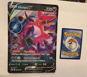JUMBO Hoopa V SWSH176 Black Star Promo Ultra Rare Pokémon TCG Card NM/M - Picture 1 of 2