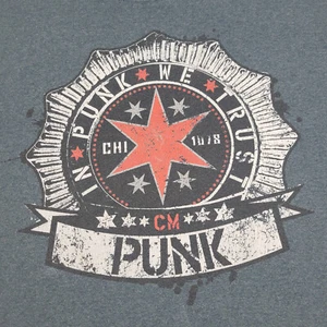 Camiseta CM Punk WWE "In Punk We Trust" Mejor del Mundo Cuello Redondo Para Hombre 5X *LEER - Imagen 1 de 11