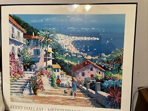 Kerry Hallam Mediterranean Afternoon Poster South of France NO FRAME