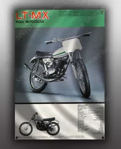 VINTAGE YAMAHA LT-MX MOTORCYCLE BANNER - Picture 1 of 1