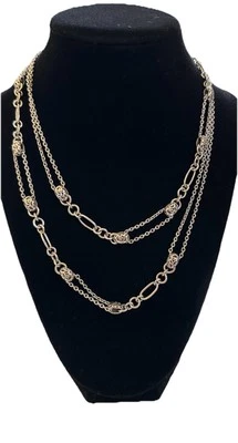 Lois Hill Sterling Silver 925 Linked Necklace 36" - Image 1 of 4