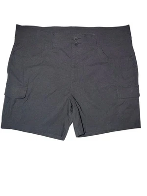 Eddie Bauer Shorts Womens 14 Summer Trail Cargo Black High Rise Stretch 5.5" - Image 1 of 4