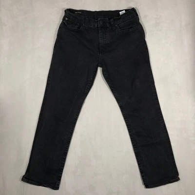 True Religion Jeans Mens 36x30 Black Ricky Relaxed Straight Flap Pockets Denim - Image 1 of 4
