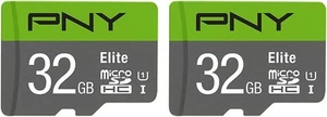 PNY 32GB Elite Class 10 U1 microSDHC Flash Memory Card (Pack of 2-100MB/s...  - Picture 1 of 6