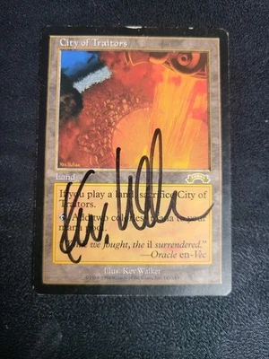 City of Traitors - Exodus, English, MTG Magic the Gathering Vintage Signed - Image 1 of 3