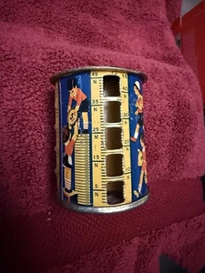 Louis Kriegsfeld rotating tin litho coin bank from 1938. - Picture 1 of 5