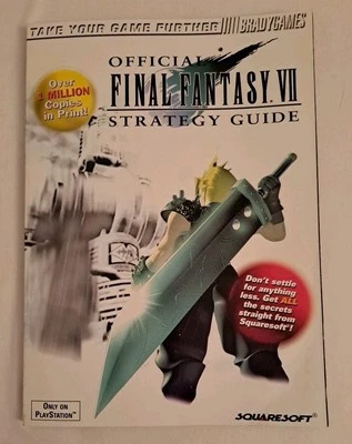Final Fantasy VII Official BradyGames Strategy Guide 1997 - Image 1 of 4