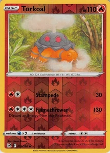 Torkoal #023/196 Pokemon SWSH11: Lost Origin Reverse Holo Lightly played - Picture 1 of 2