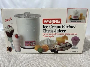Waring Electric Ice Cream Parlor & Citrus Juicer CF530‑1 Vintage Sealed Box - Picture 1 of 11