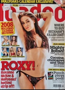 Loaded Magazine UK Dec 2007 Roxanne McKee, Hollyoaks “Strip Off”  - Picture 1 of 3