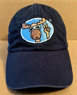 Gorra de béisbol Bar Harbor Maine Cool Moose azul marino cinturón ajustable algodón Foto 1 de 4