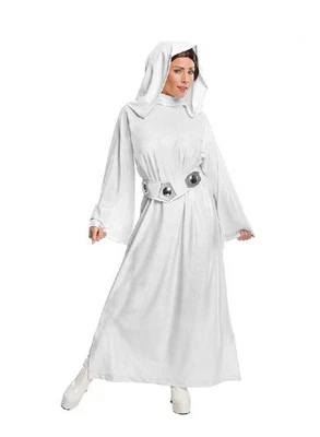 Принцесса Лея Deluxe Disney взрослый костюм платье ремень парик большой рубины - Изображение 1 из 4