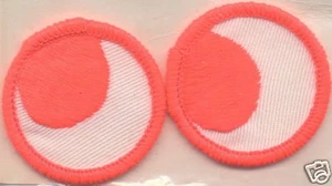 Parche de seguridad fluorescente para dos globos oculares NUEVO - Imagen 1 de 1