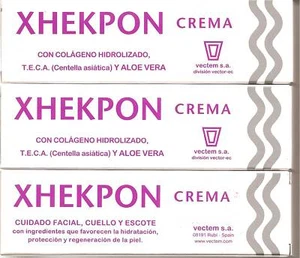 Pack 3x XHEKPON Cream Collagen Face Neck Neckline