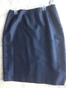 NWT women’s Suit Studio Line Solid Black Skirt Slit Back Size 16 Color Black - Picture 1 of 4