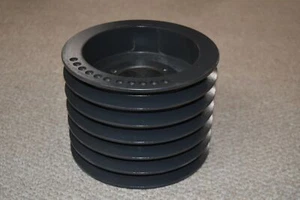 Browning Sheave, 6TC80 Bushing Bore V-Belt Pulley, 6 Groove, 8.40 in O.D. - Picture 1 of 3
