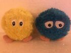 N Power  Orb Ball Fluffy Blue & Yellow Soft Toys 4” x 2  Gas Electric Advert