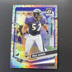 Ray Lewis - 2023 Donruss Optic Refractor Fire Emoji SSP #17 - Ravens