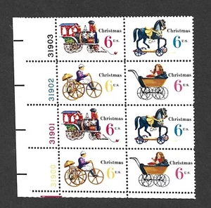 US STAMPS 1415-18 Christmas Toys Plate Block 6 CENT Mint NH OG 1970 FREE SHIP - Picture 1 of 1
