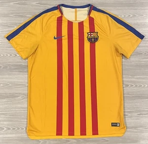 Nike Barcelona Soccer Football Jersey Gold Red 854249-720 Men’s Size XL - Picture 1 of 6