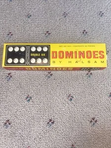 Vintage Dominoes by Halsam No. 622 - 28 Piece Dragon  - Picture 1 of 2
