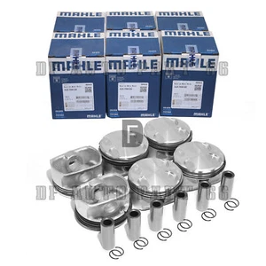 Pistons & Rings Set Mahle 10.7:1 For BMW E90 E60 E83 128i 328i 528i X1 N52 3.0L - Picture 1 of 5