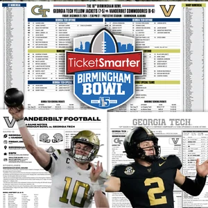 Music City Bowl Georgia Tech Vanderbilt - Game Flipcard & Program Note Football - Picture 1 of 4
