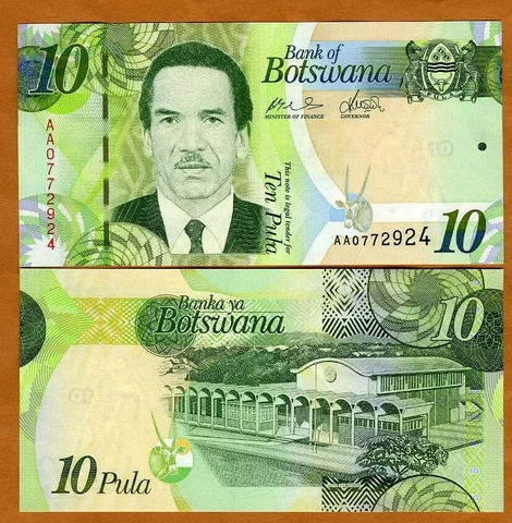 Botswana, 10 Pula, 2009,  AA-Prefix, P-30a UNC Cover