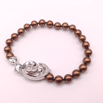 ⭐ Pierre Lang Armband Band Armreif Perle Halskette Collier Kette Silber f. 25 ⭐ - Bild 1 von 3