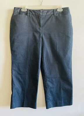 Pantalones de mezclilla capri elásticos lavado oscuro calce moderno Attention para mujer talla 8 Foto 1 de 4