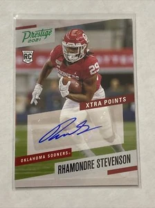 2021 Panini Prestige Xtra Points RHAMONDRE STEVENSON RC GREEN Auto PATRIOTS! - Picture 1 of 2