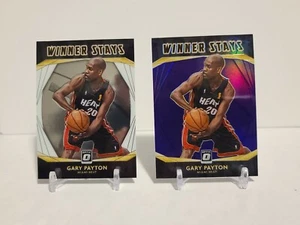2020-21 Panini Donruss Optic Winner Stays Gary Payton Purple & Base Lot - Picture 1 of 5