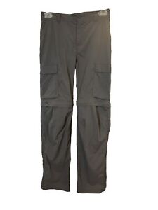 REI Pants Boys Large 14-16 Gray Cargo  Convertible Adjustable Outdoor.      Dd