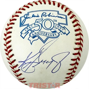 Ken Griffey Jr. Autographed Jackie Robinson 50th Anniversary AL Baseball TRISTAR - Picture 1 of 3