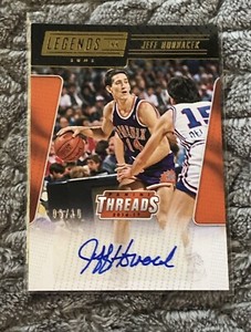 2016-17 Panini Threads NBA Legends Ink Century Proof Gold /10 Jeff Hornacek Auto
