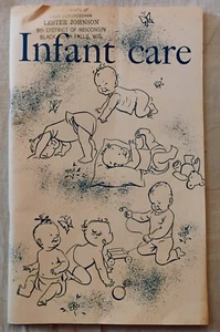Infant Care Booklet Children’s Bureau Publication No.8-1955 - Picture 1 of 3