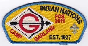CSP - INDIAN NATIONS COUNCIL - SA-55 - 2011 FOS - $100 DONATION - CAMP GARLAND - Picture 1 of 1