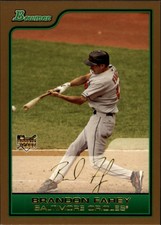 2006 Bowman Draft Gold Baltimore Orioles Baseball Card #23 Brandon Fahey