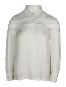 Sandro Paris Women's Top Size 1 / S Blouse Lace E11473H - Picture 1 of 8
