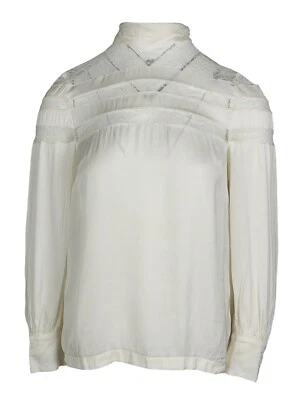 Sandro Paris Women's Top Size 0 / XS Blouse Lace E11473H - Image 1 of 4