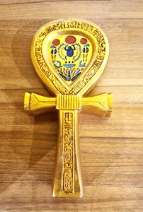 Exquisite Museum-Grade Ankh Mirror Case from the Tomb of King Tutankhamum - Picture 1 of 8