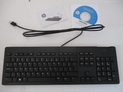 HP Business Slim Smartcard Keyboard Tastatur USB QWERTY Chipkartenleser Z9H48AA- - Bild 1 von 4