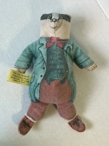 Wind in the Willow Mr Badger Bean Bag Plush Vintage Toy Works Fiddler's Elbow Rd - Picture 1 of 5