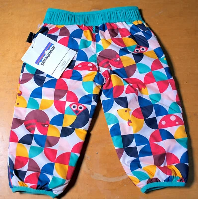 Pantalones de baile reversibles Patagonia - Diseño divertido 6-12 meses Nuevos con etiquetas Bebé niño pequeño Foto 1 de 4