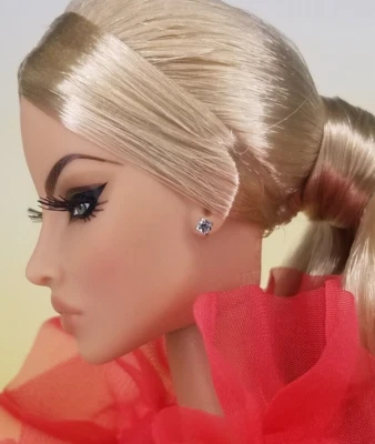 Silver "Diamond" Stud Earrings For Integrity Toys Poppy Fashion Royalty 12" Doll