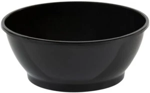 6oz Disposable Round Black Plastic Dessert, Dip, Ice Cream, Sundae Bowls 100pcs - Picture 1 of 3