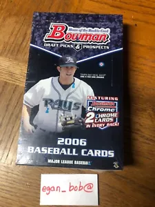 Caja de béisbol Bowman Draft 2006 Kershaw, Longoria autógrafo y refractor tienen 3 - Imagen 1 de 5
