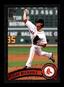 2011 Topps Black Parallel #208 Clay Buchholz /60 Boston Red Sox Baseball Card